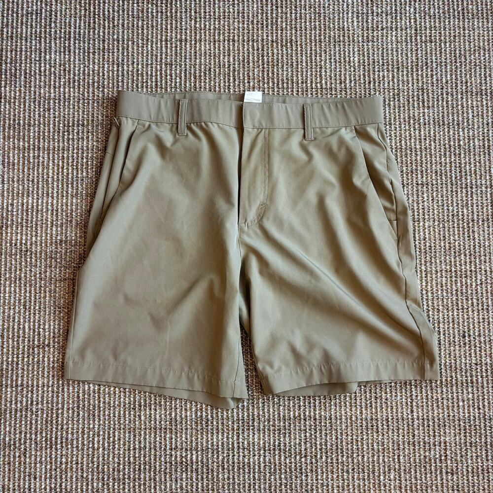Fabletics Men's The Only Shorts Tan Size 32 Performance Fabric